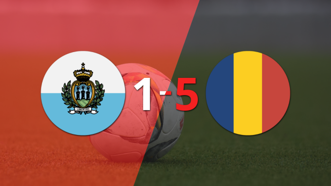 Rumania aplastó a San Marino con un 5 a 1