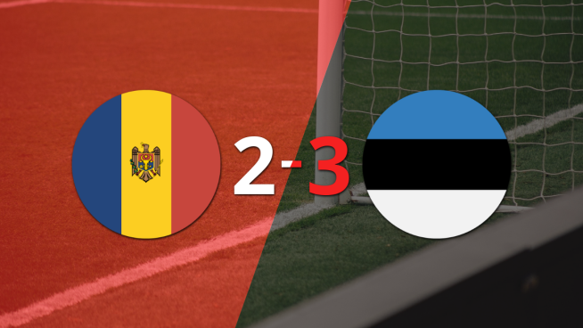 Moldavia sufre derrota ante Estonia por 3 a 2
