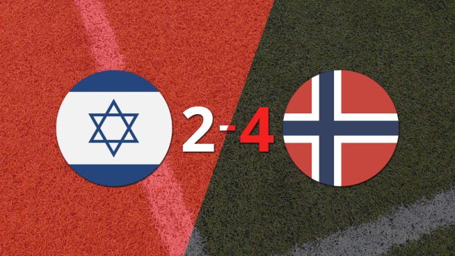Noruega se llevó el triunfo por 4 a 2 Israel