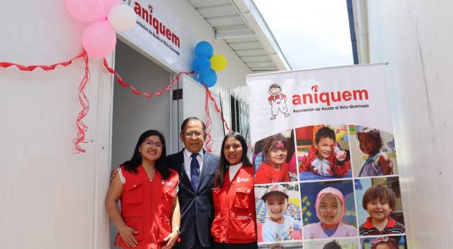 Aniquem tendrá nuevas áreas en Cusco para rehabilitación de niños sobrevivientes de quemaduras