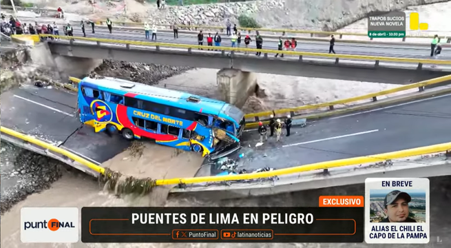 ¿Cuáles son los 5 puentes en estado crítico? Esto dice Rutas de Lima