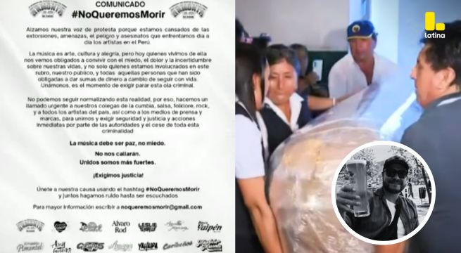 Artistas SE PRONUNCIAN ante asesinato de Paul Flores: “No queremos morir”