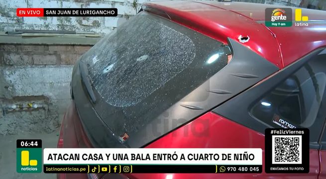 Terror en SJL: disparan siete veces contra la casa de una anciana