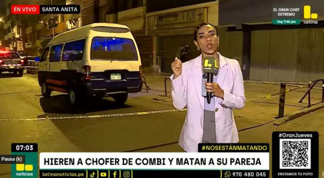 Atacan a balazos combi en Santa Anita: extorsionadores asesinan a esposa de chofer frente a pasajeros