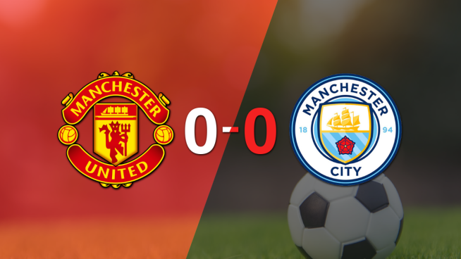 Manchester United y Manchester City igualaron el Derbi de Manchester en el estadio Old Trafford