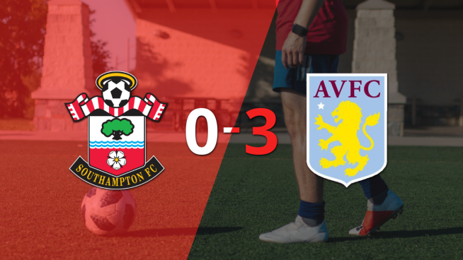 Un inspirado Aston Villa propina una paliza a Southampton con una goleada 3 a 0
