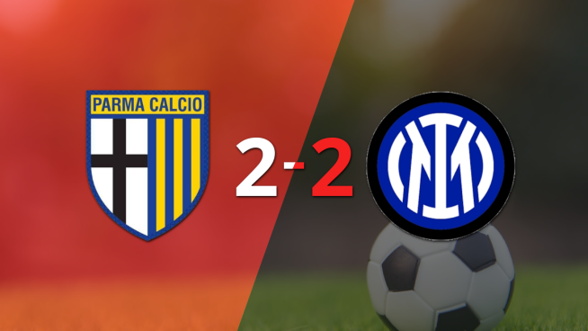 Parma empató 2-2 con Inter