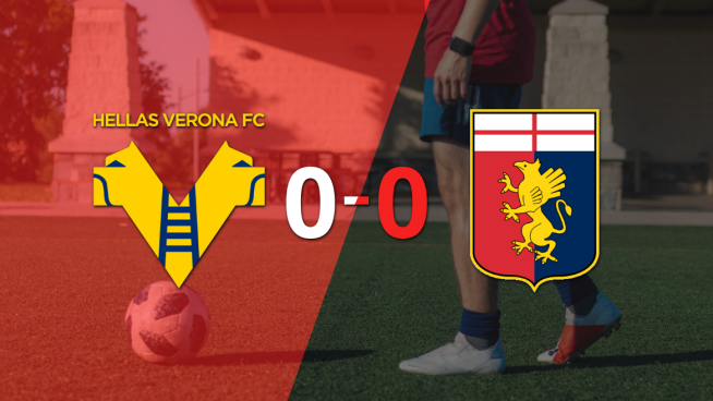 No hubo goles en el empate entre Hellas Verona y Genoa