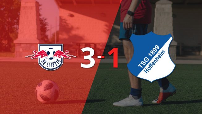 RB Leipzig voltea el marcador y triunfa 3 a 1 ante Hoffenheim