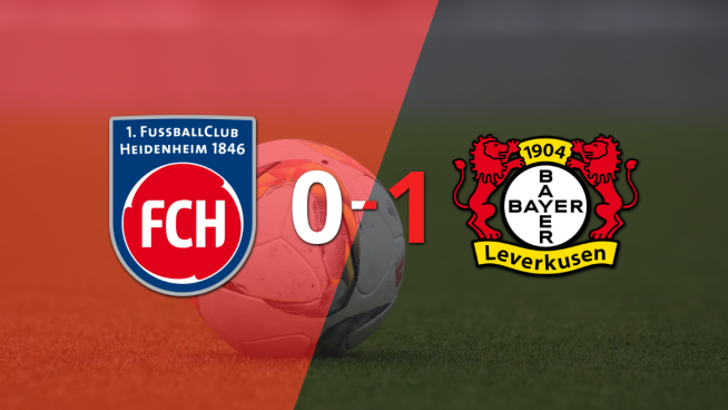 Agónico gol le da triunfo 1-0 a Bayer Leverkusen sobre Heidenheim