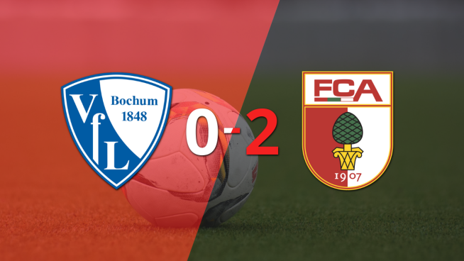 Augsburg fue superior y venció por dos goles a Bochum en el estadio Rewirpower Stadion