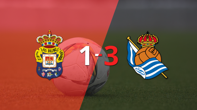 Real Sociedad logró una destacada actuación al conseguir una victoria por 3 a 1 ante UD Las Palmas