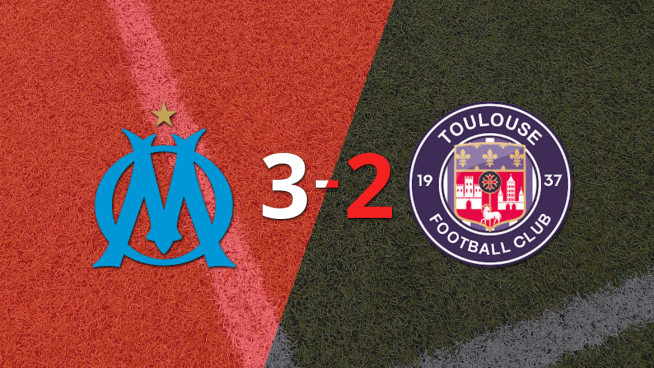 Toulouse terminó cayendo derrotado con Olympique de Marsella con un 3-2