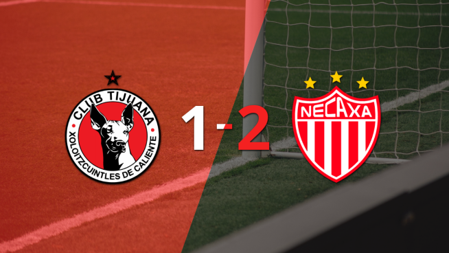 Victoria apretada de Necaxa por 2-1 sobre Tijuana