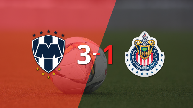 CF Monterrey paseó a Chivas y selló su triunfo 3 a 1