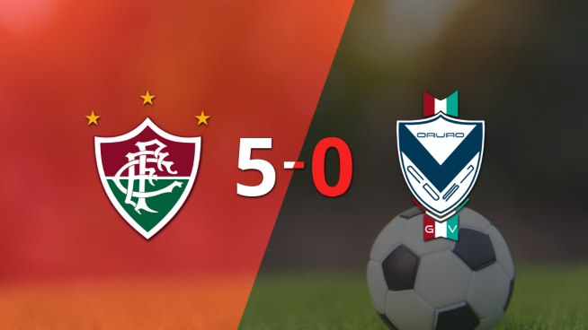 Fluminense se impone con un marcador 5-0, con dobletes de Everaldo y Germán Cano