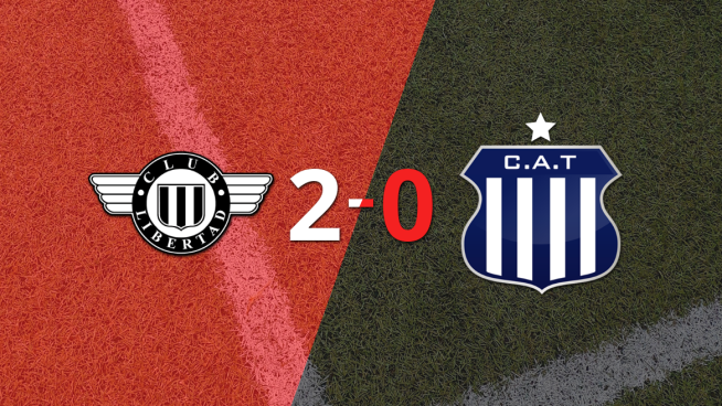 Libertad celebró una victoria 2-0 sobre Talleres