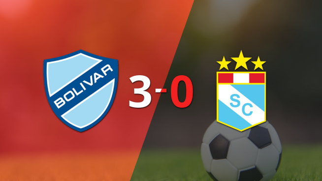 Bolívar goleó 3-0 a Sporting Cristal con doblete de Ramiro Vaca