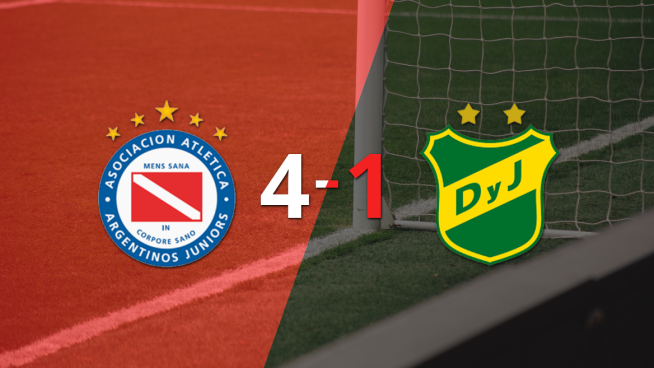 Argentinos Juniors fue imparable y goleó 4 a 1