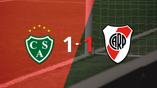 Reparto de puntos en el empate a uno entre Sarmiento y River Plate
