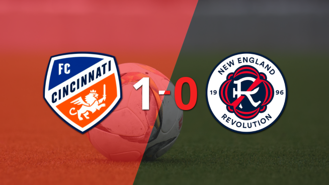 A FC Cincinnati le alcanzó con un gol para derrotar a New England Revolution en el TQL Stadium