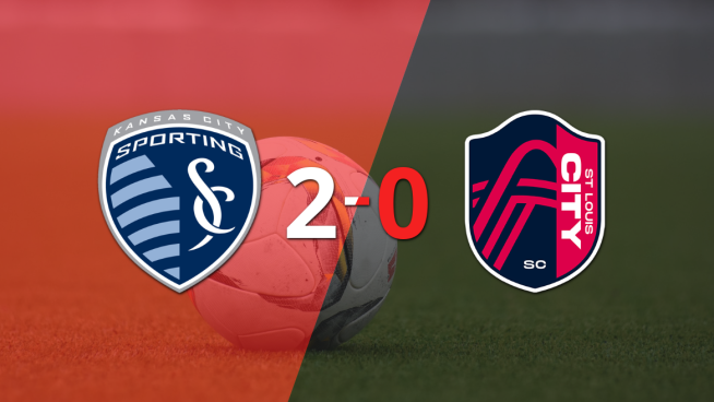 Con dos goles de Dejan Joveljic, Sporting Kansas City venció a St. Louis City