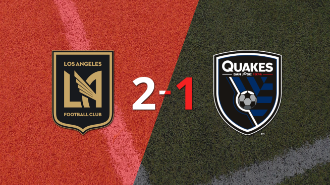 Los Angeles FC logró una victoria con gol agónico por 2 a 1 frente a San José Earthquakes