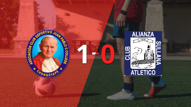 Con gol de Gustavo Machado, Juan Pablo II le ganó a Alianza Atlético por 1 a 0