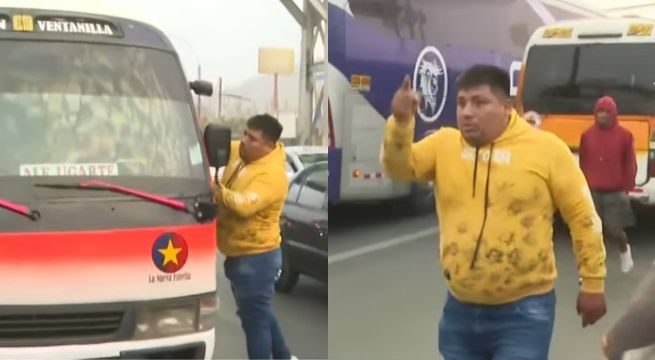 Amenazan a chofer del 