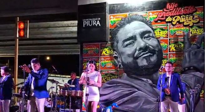 Paul Flores, vocalista de Armonía 10, declarado hijo predilecto y honrado en “Mural de la Cumbia”