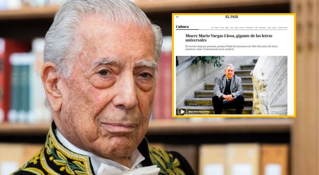 Mario Vargas Llosa: así informaron los medios internacionales la muerte del Premio Nobel de Literatura