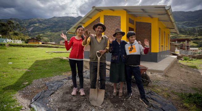 Áncash: entregan primeras viviendas rurales Wasiymi con metraje ampliado