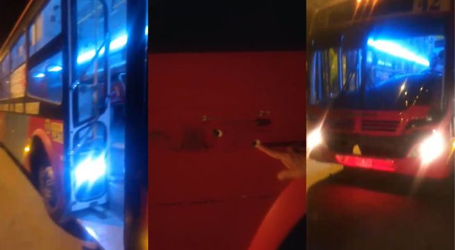 Bus de la empresa ‘El Rápido’ es atacado a balazos en pleno paro de transportistas