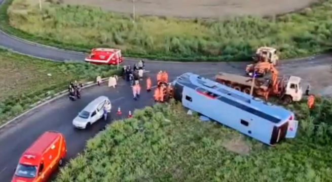 Tragedia en Brasil: accidente de bus deja 10 muertos, incluyendo niños