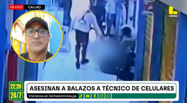 Callao: técnico de celulares es asesinado a balazos en su puesto de trabajo [VIDEO]