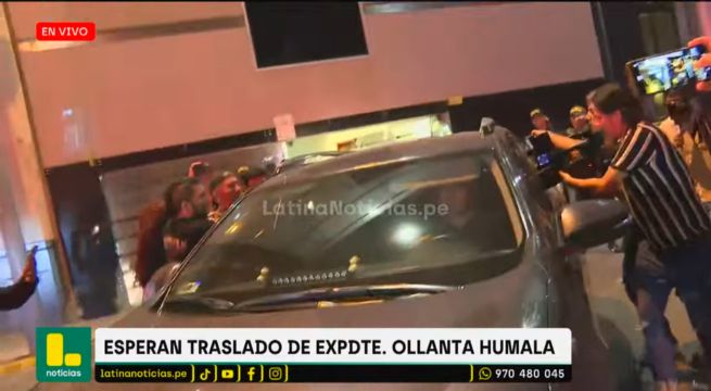 Ollanta Humala salió de la sede judicial y es trasladado al penal de Barbadillo [VIDEO]