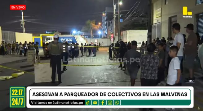 Asesinan a balazos parqueador de vehículos en Las Malvinas [VIDEO]