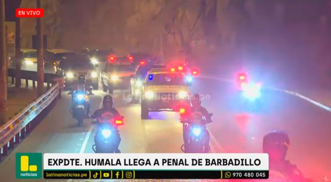 Ollanta Humala llegó al penal Barbadillo para cumplir su condena de 15 años de prisión