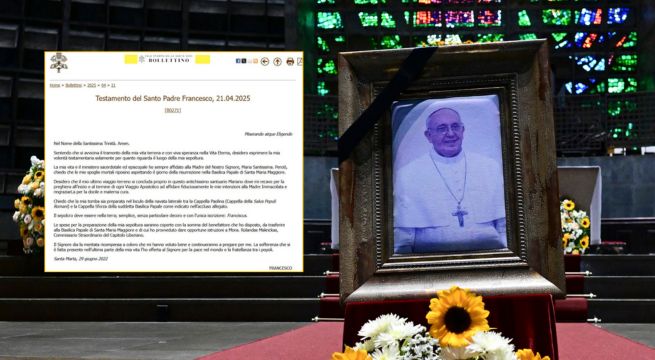 Así será sepultado el Papa Francisco: difunden su testamento y pedido final