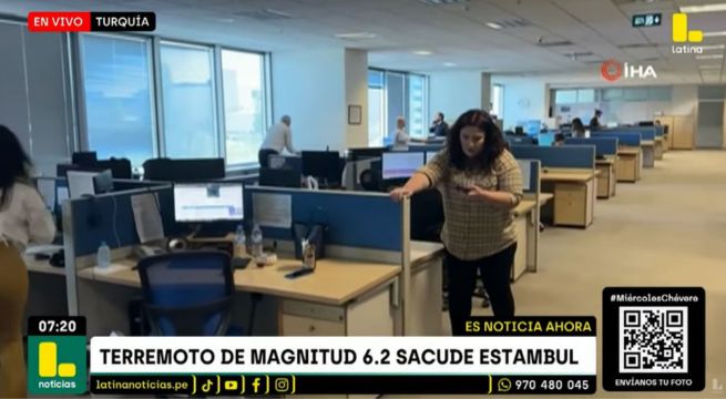 Terremoto de magnitud 6.2 sacude la ciudad turca de Estambul