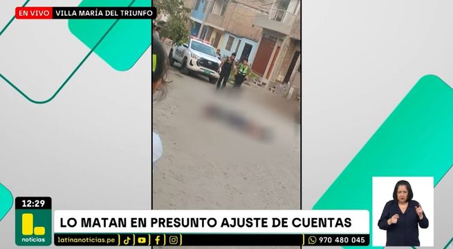 Hombre muere tras recibir 16 disparos en Villa María del Triunfo | VIDEO