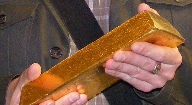 Perú recupera 2 lingotes de oro valorizados en más de S/3 millones que iban a ser exportados a India