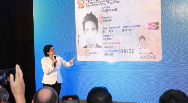 Reniec lanza el nuevo DNI electrónico 3.0 con 64 elementos de seguridad