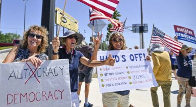 Protestas en EE.UU. contra Trump: Miles exigen juicio político y rechazan sus políticas de inmigración