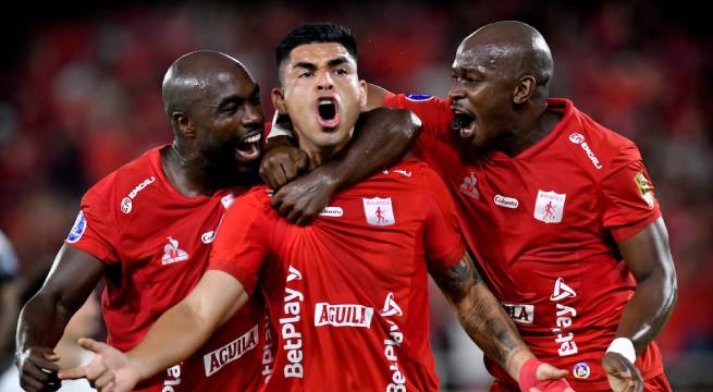 La puso en el ángulo: Luis Ramos anotó golazo con América de Cali en la Sudamericana | VIDEO