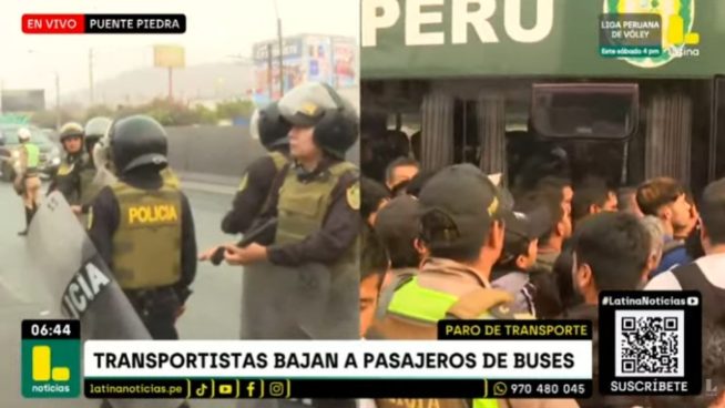 Paro de transportistas: ¿cuál es la ruta de los buses de la PNP que trasladan a los usuarios?