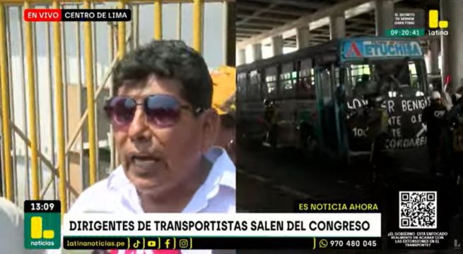 Transportistas indignados: Congreso los cita y los deja en espera por refrigerio