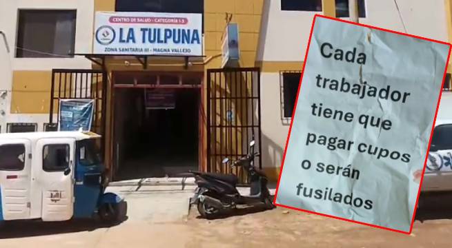 Trabajadores de centro de salud reciben amenaza de muerte y exigen garantías