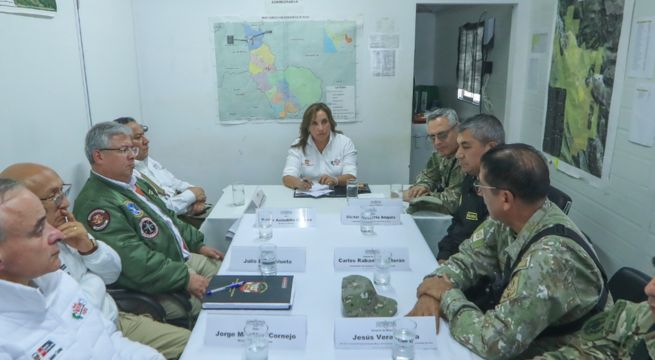 Dina Boluarte llega a Pataz tras matanza de 13 trabajadores de mina