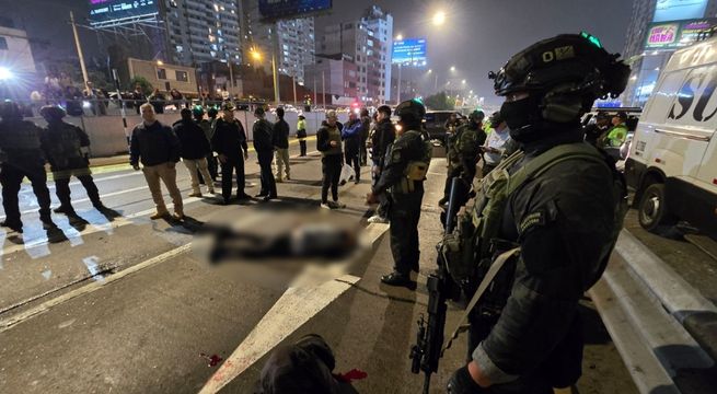 Mueren dos delincuentes tras balacera con la PNP en Vía Expresa: esto se sabe